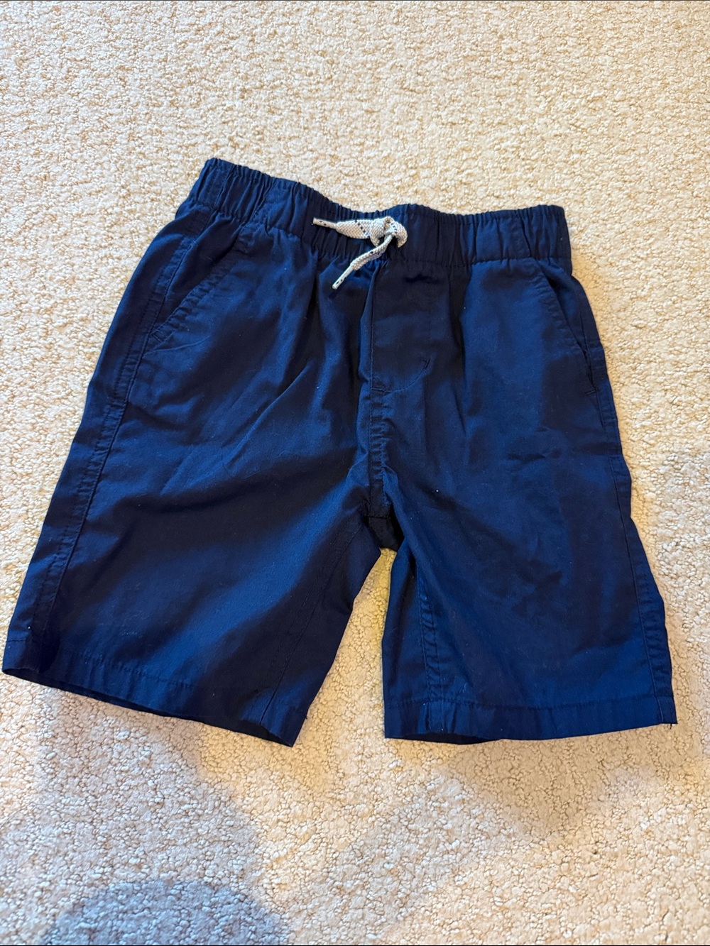 Boys Casual Drawstring Shorts - Navy